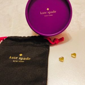 Kate Spade Dear Valentine Heart Stud Earrings 💛